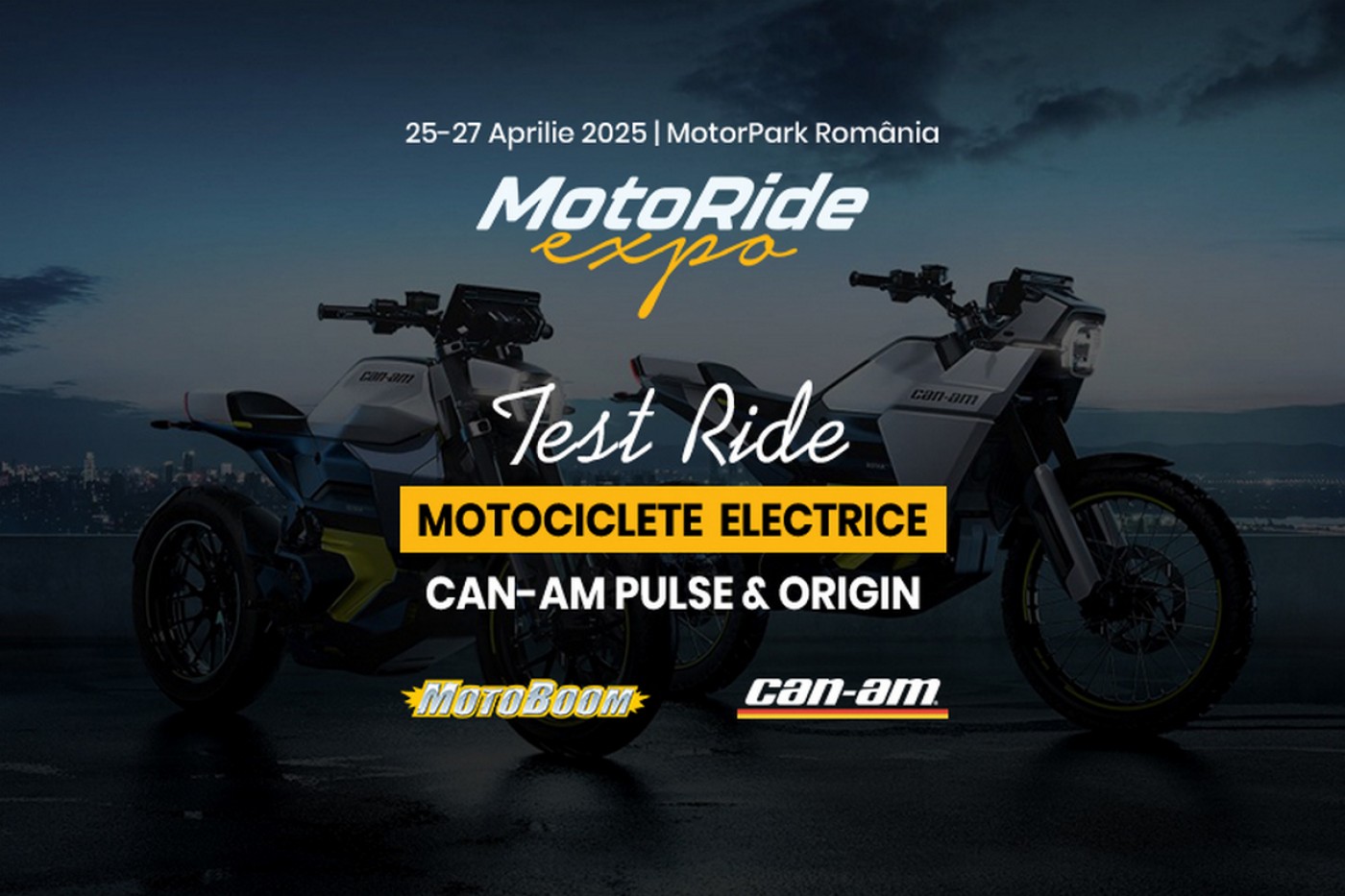 Motociclete electrice Can-Am la MotoRide Expo 2025 Motociclete electrice Can-Am la MotoRide Expo 2025