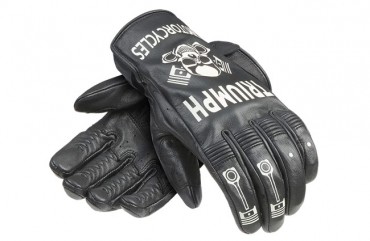 Manusi Moto Triumph Piston Jack Black/Bone