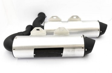 TOBA SPORT DUAL FULL ATV Can-Am Outlander MAX 850/1000 G3 ARGINTIU BLACKOUT HMF