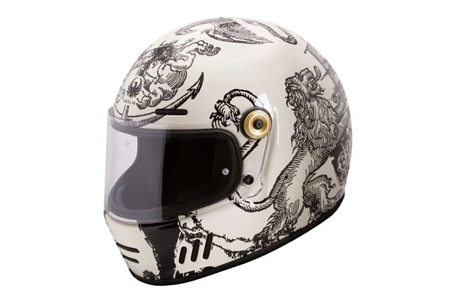 Casca moto Merlin Revival VERSUS OFF WHITE