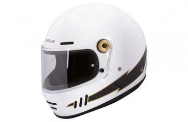 Casca moto Merlin Revival Flash White