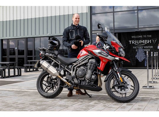 Triumph Tiger 1200, testat de prințul William